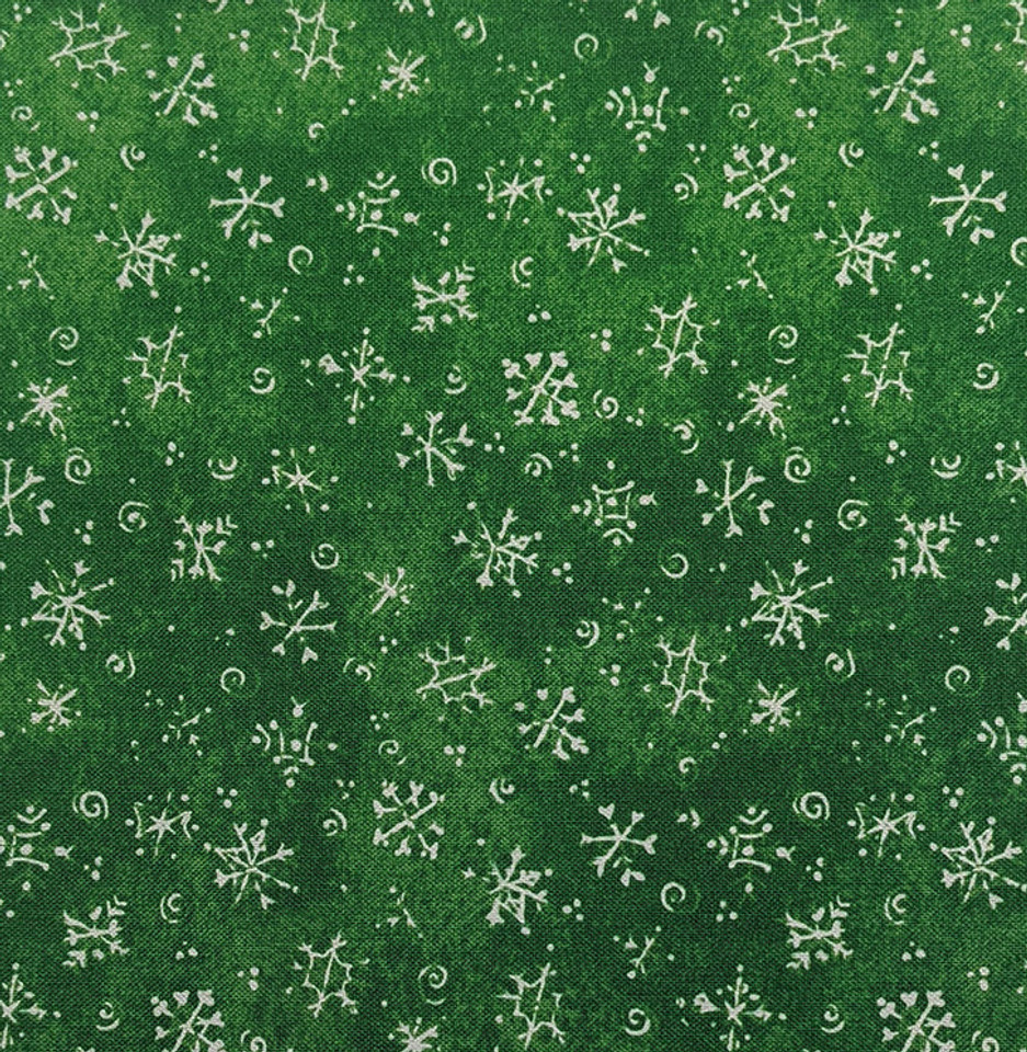 Apples & Ginger Snowflakes on Green