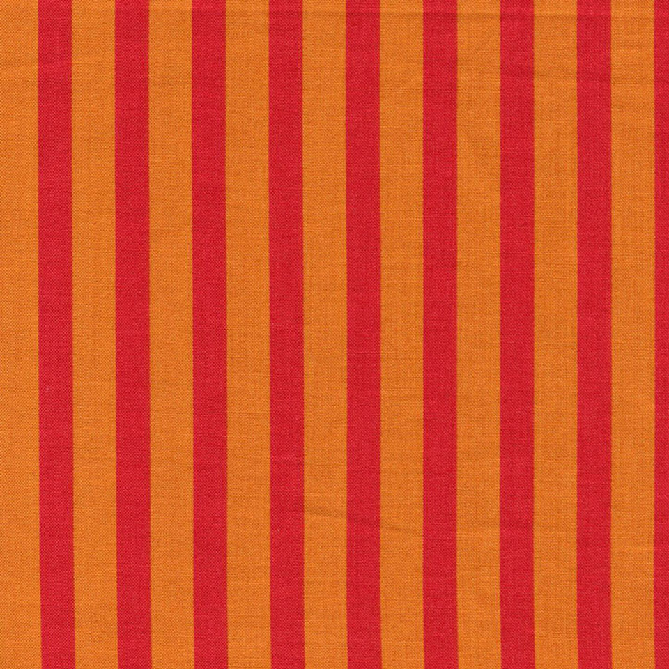 Orange & Red Bold 1/2" Wide Stripe