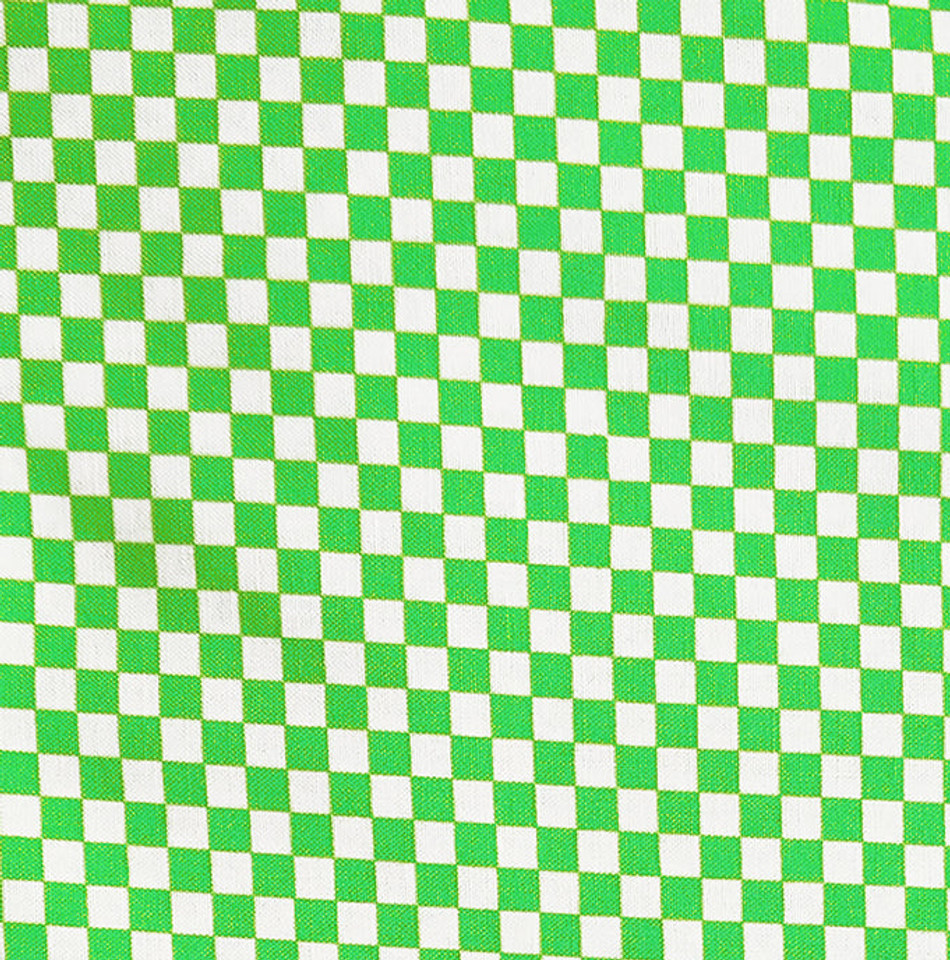 Lime & White 1/4" Checkered