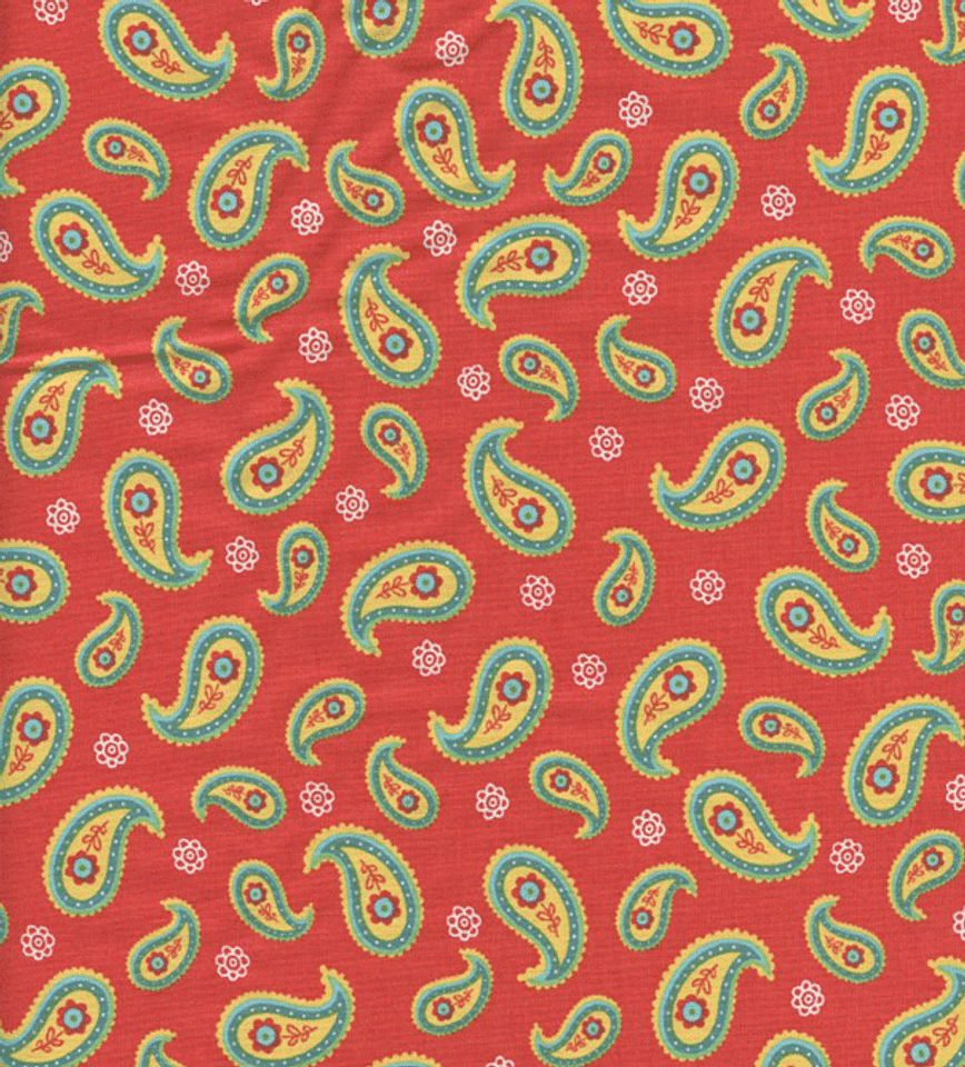 Safari Sweethearts Red Paisley