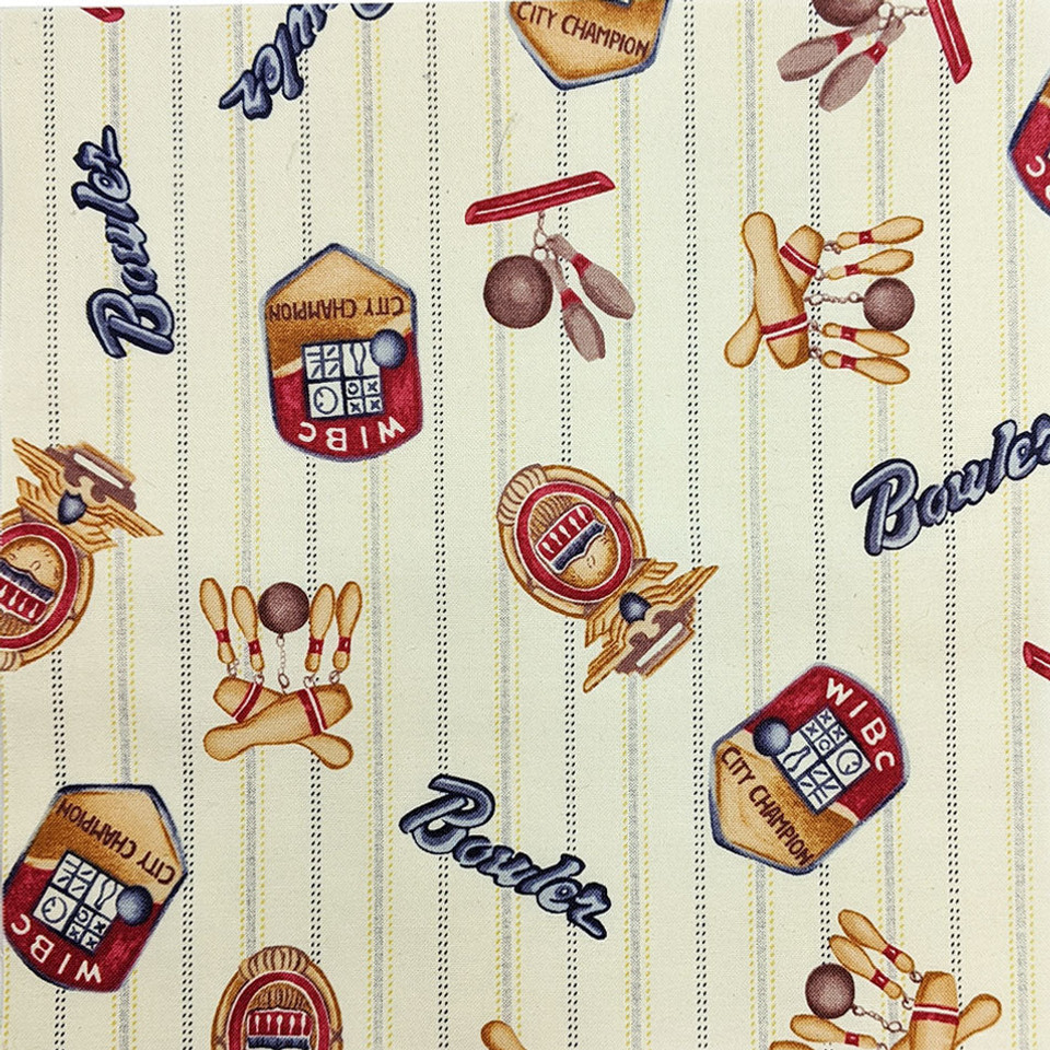 Bowling Accessories by RJR Fabrics Bowling Accessories by RJR Fabrics