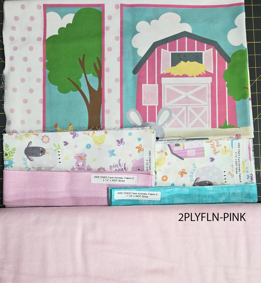 Wee Ones Farm Animals "Quilt Sew Easy" Quilt Kit