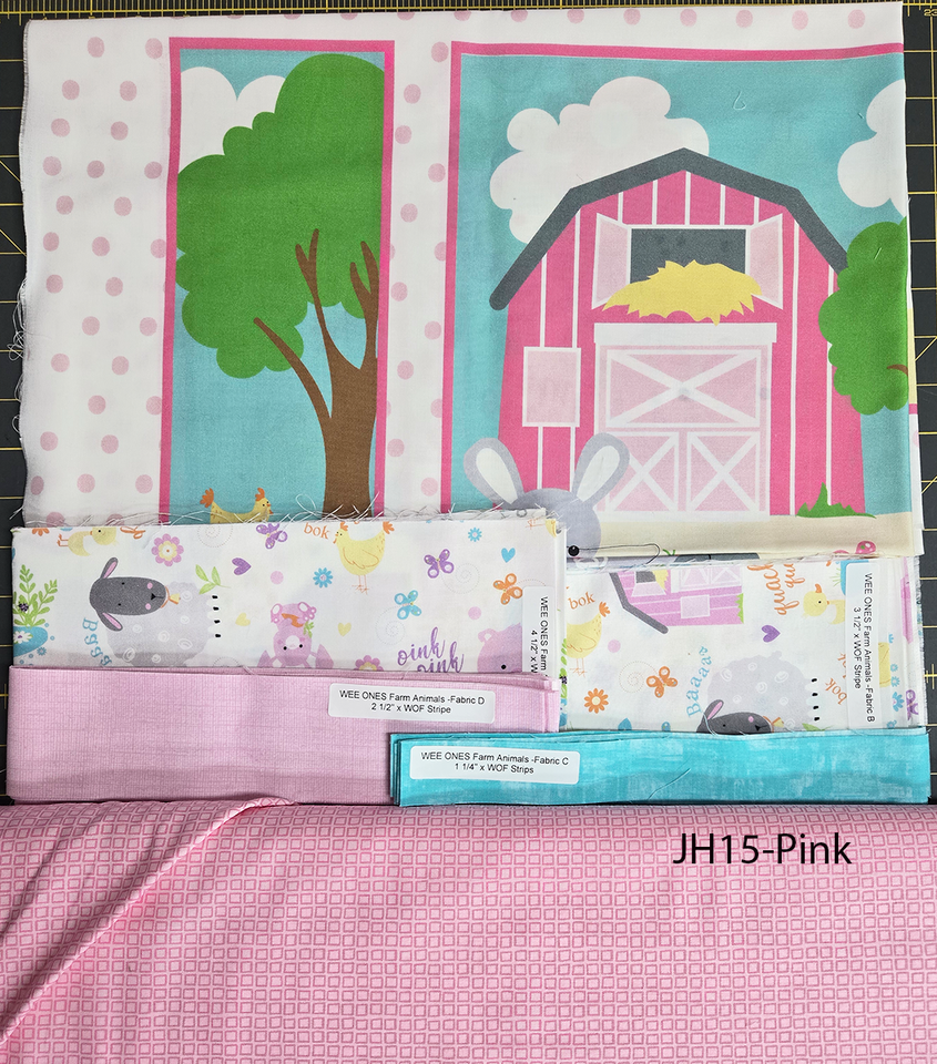 Wee Ones Farm Animals "Quilt Sew Easy" Quilt Kit