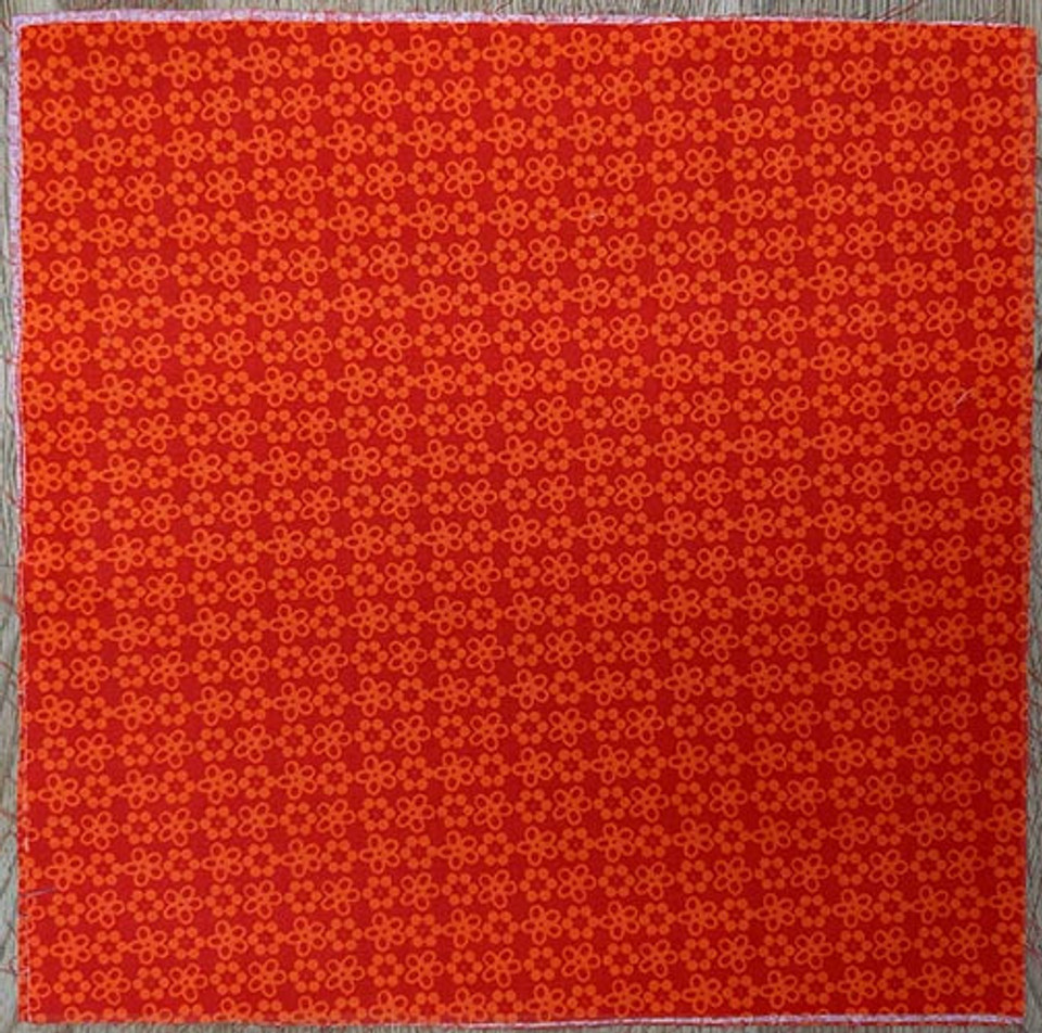 Jungle Jam Burnt Orange T/O/T Flowers Coordinate - 12 1/2" Block Jungle Jam Burnt Orange T/O/T Flowers Coordinate - 12 1/2" Block