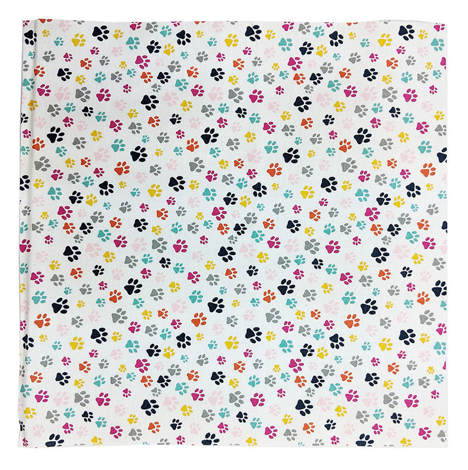 Rainbow Paw Prints - 8 1/2" Sq Rainbow Paw Prints - 8 1/2" Sq