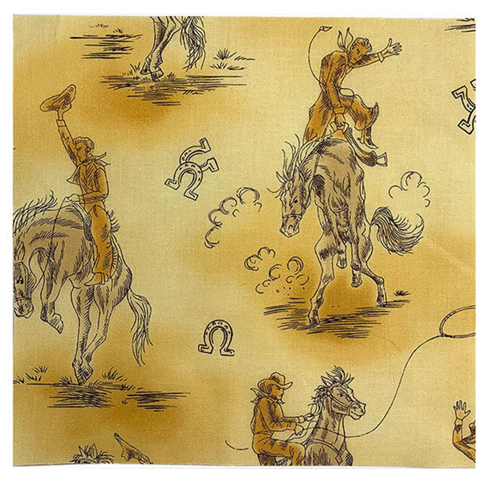 New Frontier on Wheat 8 1/2" sq New Frontier on Wheat 8 1/2" sq