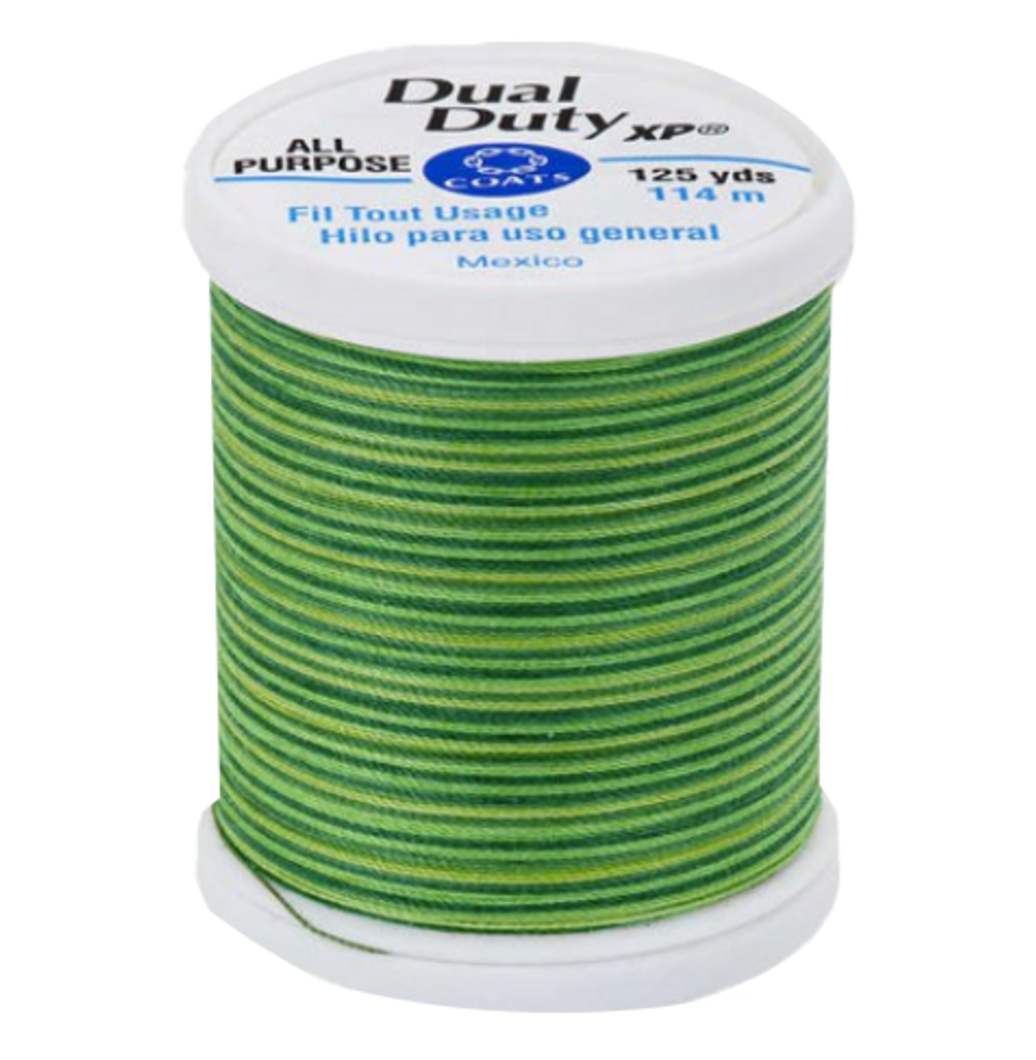 Coats & Clark Dual Duty All Purpose Variegated Thread - Spring Green