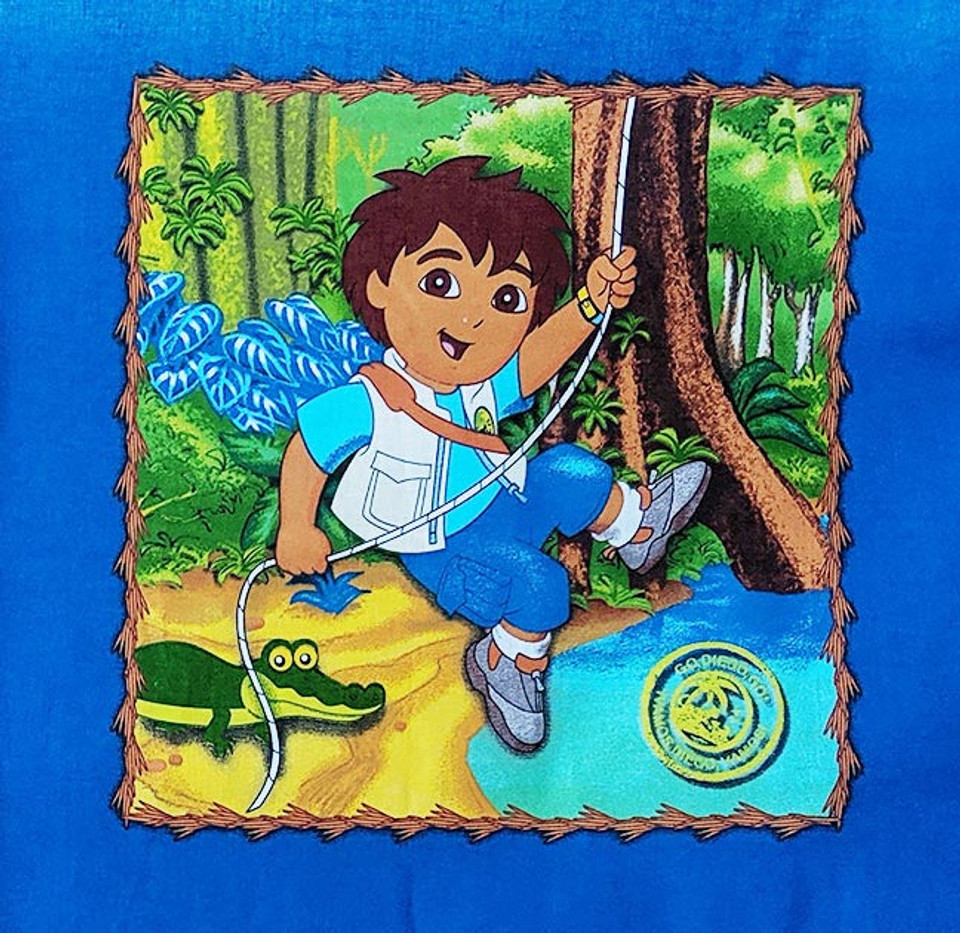 Retro Young Diego Square Pillow Panel