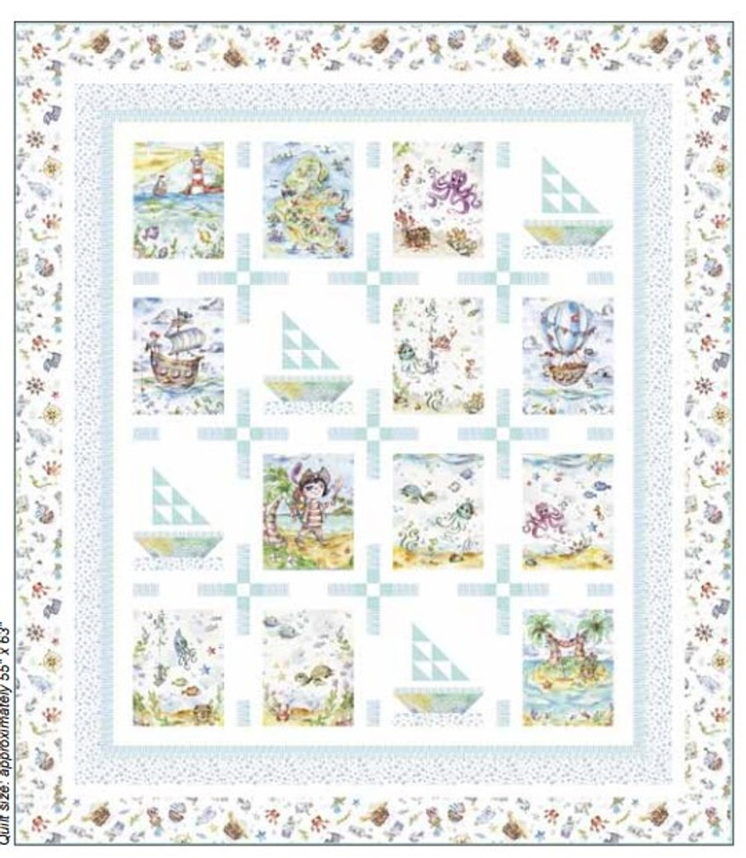 P&B Textiles Enchanted Seas Free Pattern Download