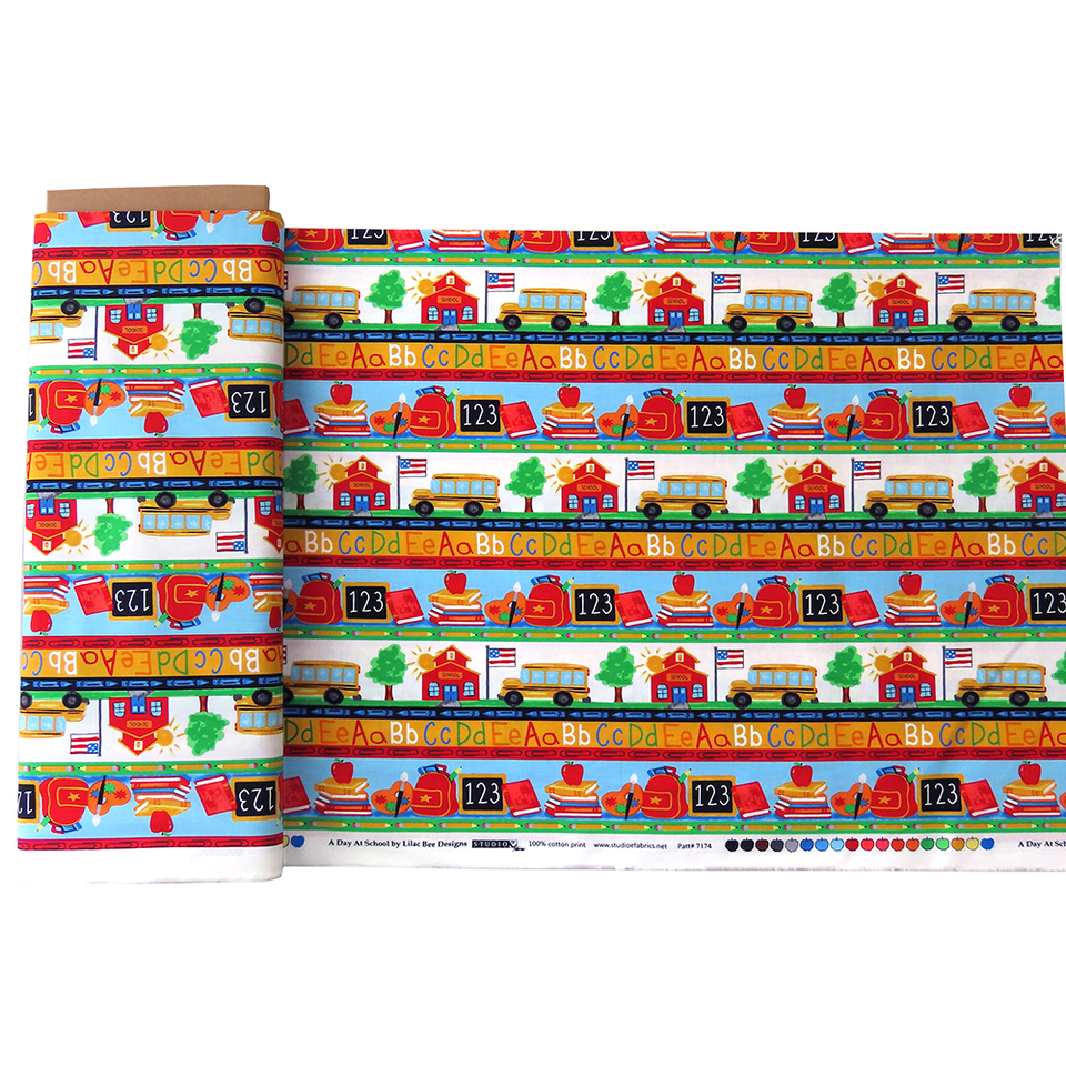 A Day at School Border Stripe