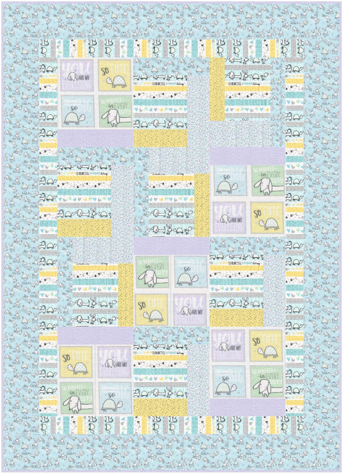 Doodle Baby Patchwork Animal Baby Quilt Kit