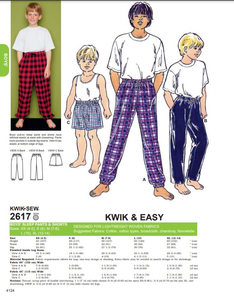 Kwik Sew Pattern 2617