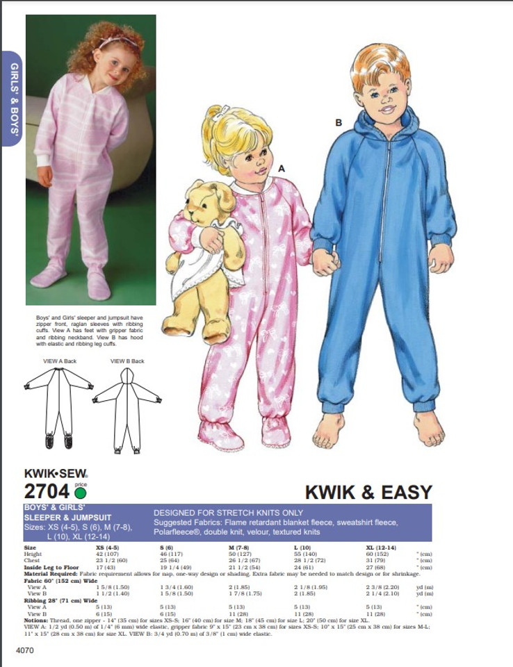 Kwik Sew Pattern 2704