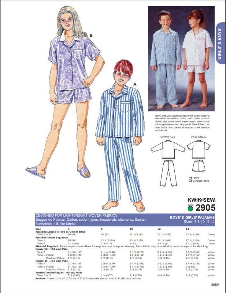 Kwik Sew Pattern 2905