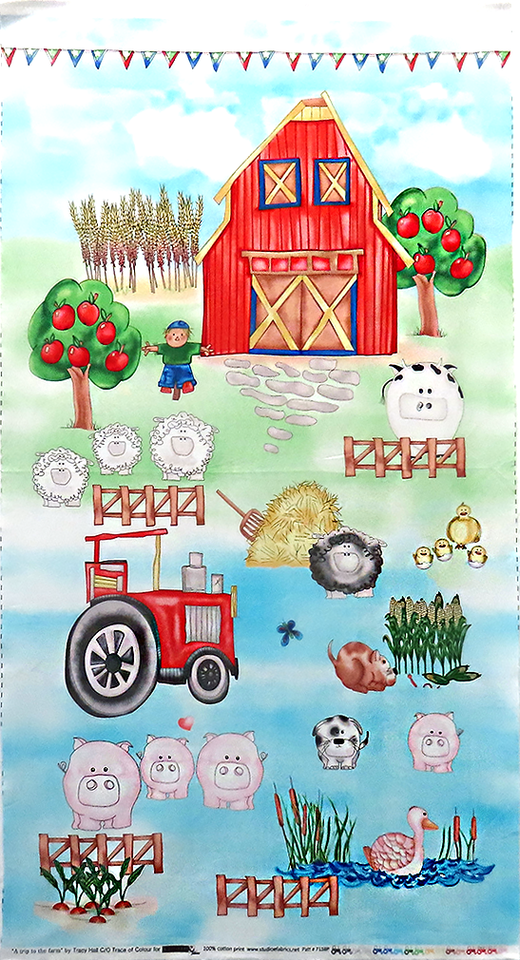 A TRIP TO THE FARM: 24" Panel