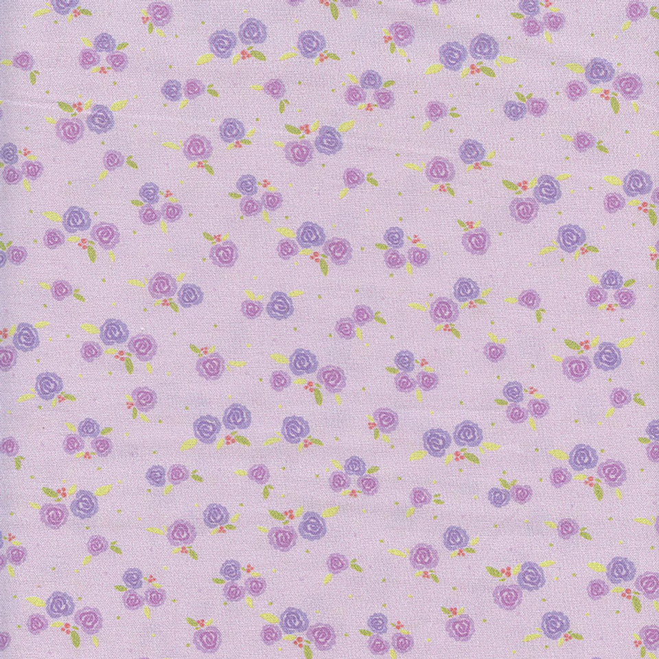 Benartex TUTU CUTE: Sweet Roses Lilac by Nicole Decamp