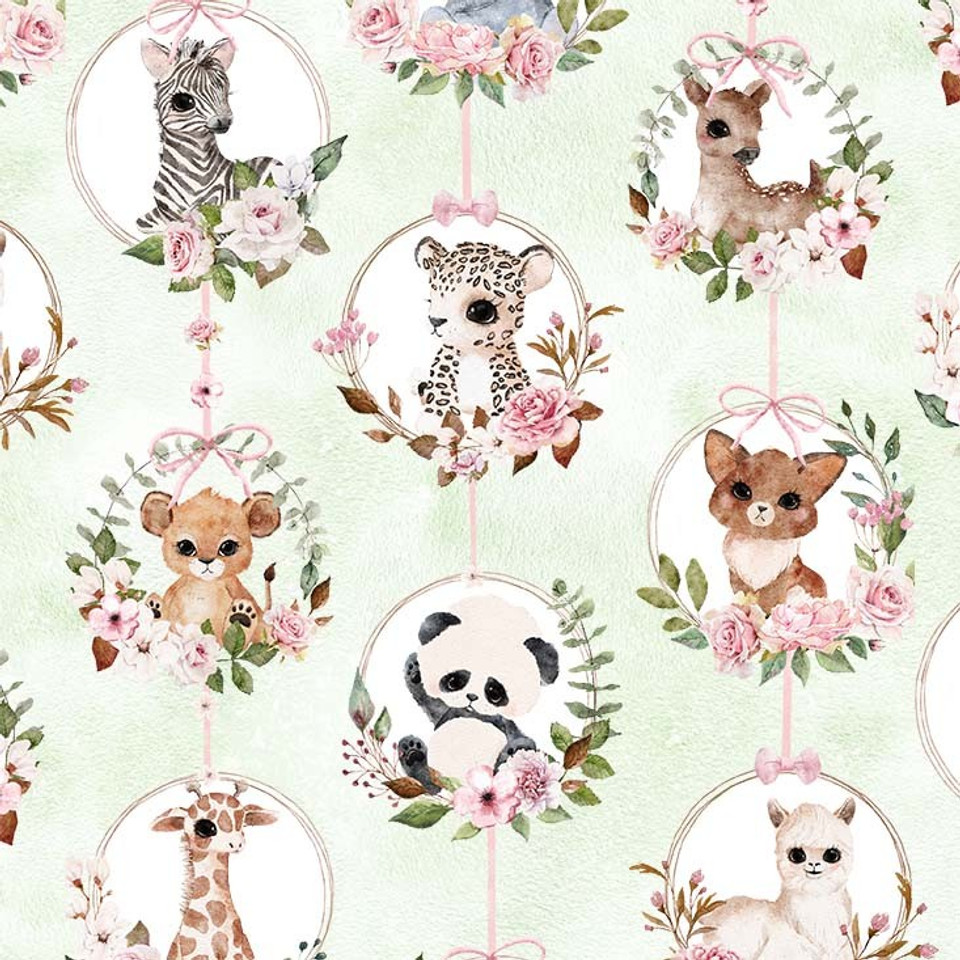 Animal Babies Blocks Baby Quilt Kit