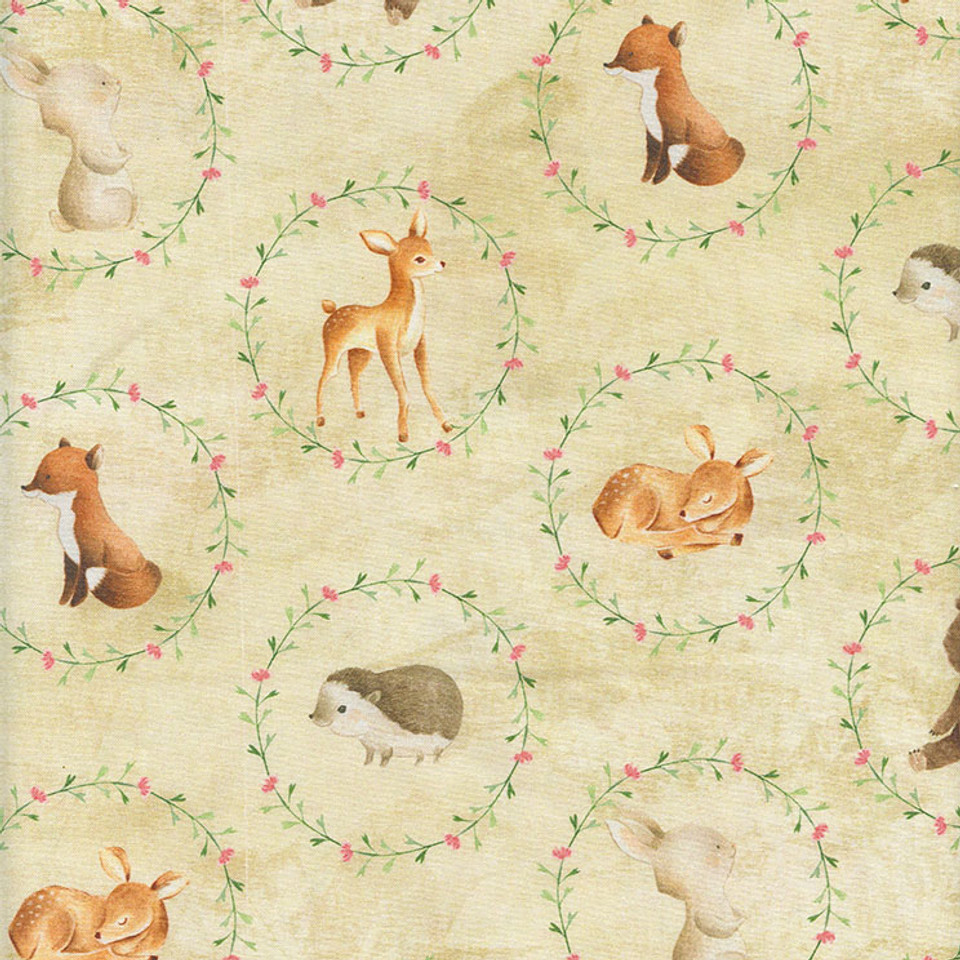 NATURE'S NURSERY:  Animal Circles Cream, SKU# 120-24517 NATURE'S NURSERY:  Animal Circles Cream, SKU# 120-24517