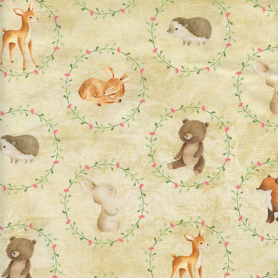 NATURE'S NURSERY:  Animal Circles Cream, SKU# 120-24517 NATURE'S NURSERY:  Animal Circles Cream, SKU# 120-24517