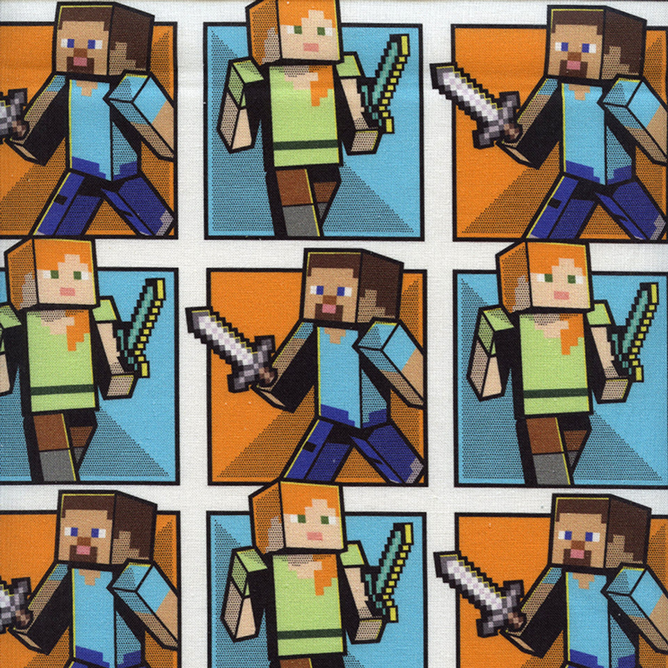 MINECRAFT: Steve and Alex Grid by Springs Creative, SKU# 78802-A620715