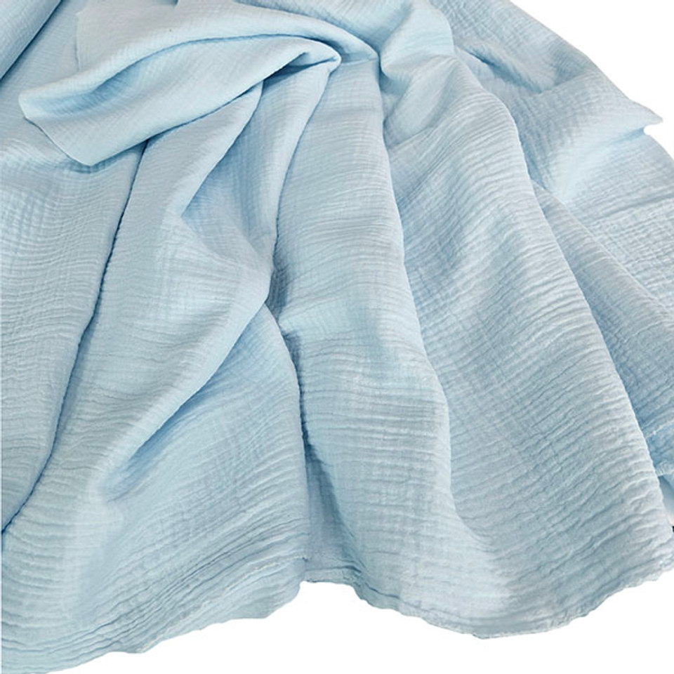 Organic Cotton Double Gauze Sky Blue