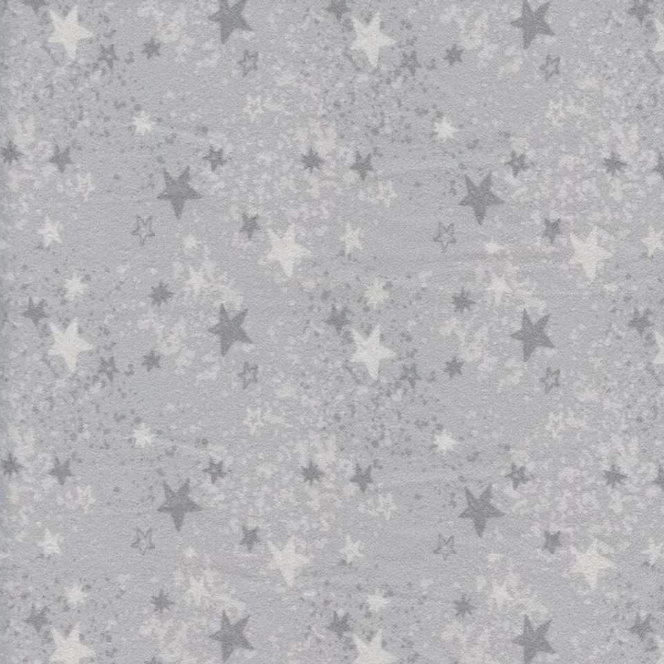 F15311-Gry: Flannel Safari Stargazing Grey Stars by Riley Blake F15311-Gry: Flannel Safari Stargazing Grey Stars by Riley Blake