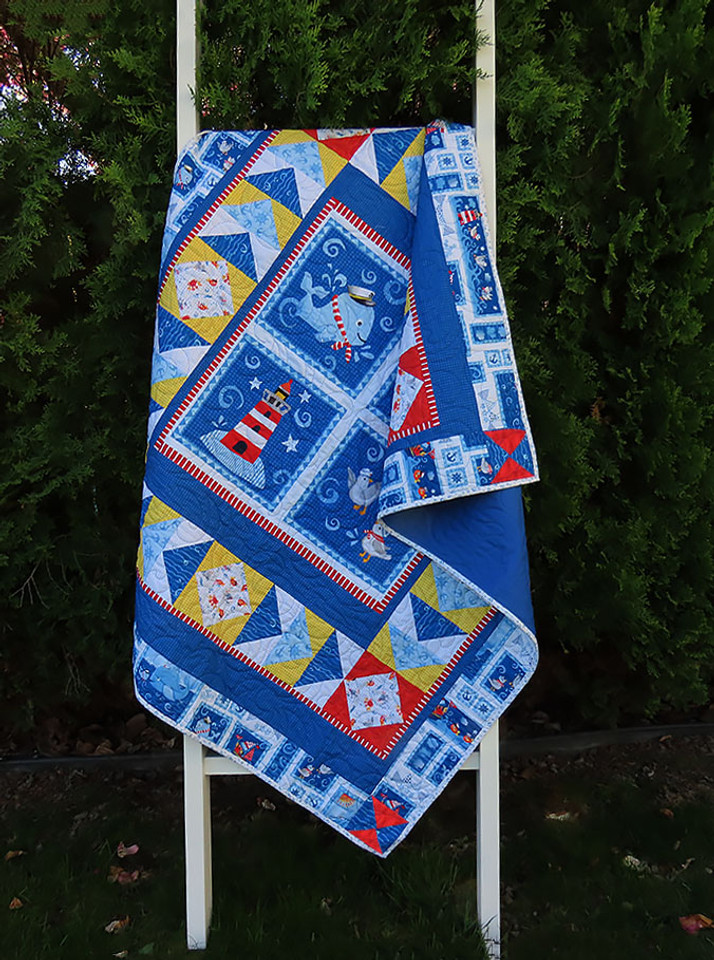 Baby Beluga 4 Block Swirls Quilt Kit Baby Beluga 4 Block Swirls Quilt Kit