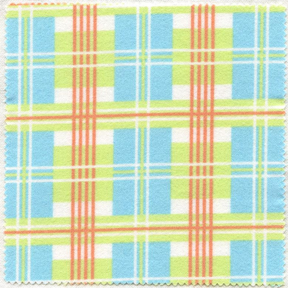 10" pre-cut Sunshine Plaid Sky Blue Square, SKU# 29222 20F