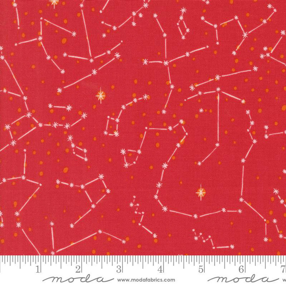321 Blast Off Star Galaxy on Red by Stacy Lest Hsu for Moda Fabrics, SKU# 20954-20 321 Blast Off Star Galaxy on Red by Stacy Lest Hsu for Moda Fabrics, SKU# 20954-20