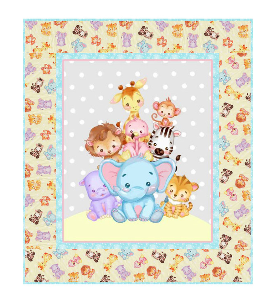 Watch them Grow "Quilt Sew Easy" Pre-cut Quilt Kit by KK Fabrics and designed by Kids Fabrics Kreations, SKU# KIT-35404 Watch them Grow "Quilt Sew Easy" Pre-cut Quilt Kit by KK Fabrics and designed by Kids Fabrics Kreations, SKU# KIT-35404