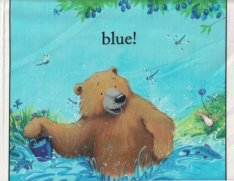 Adventures of Bear & Friends Cotton Blocks Panel by Elizabeth Studios