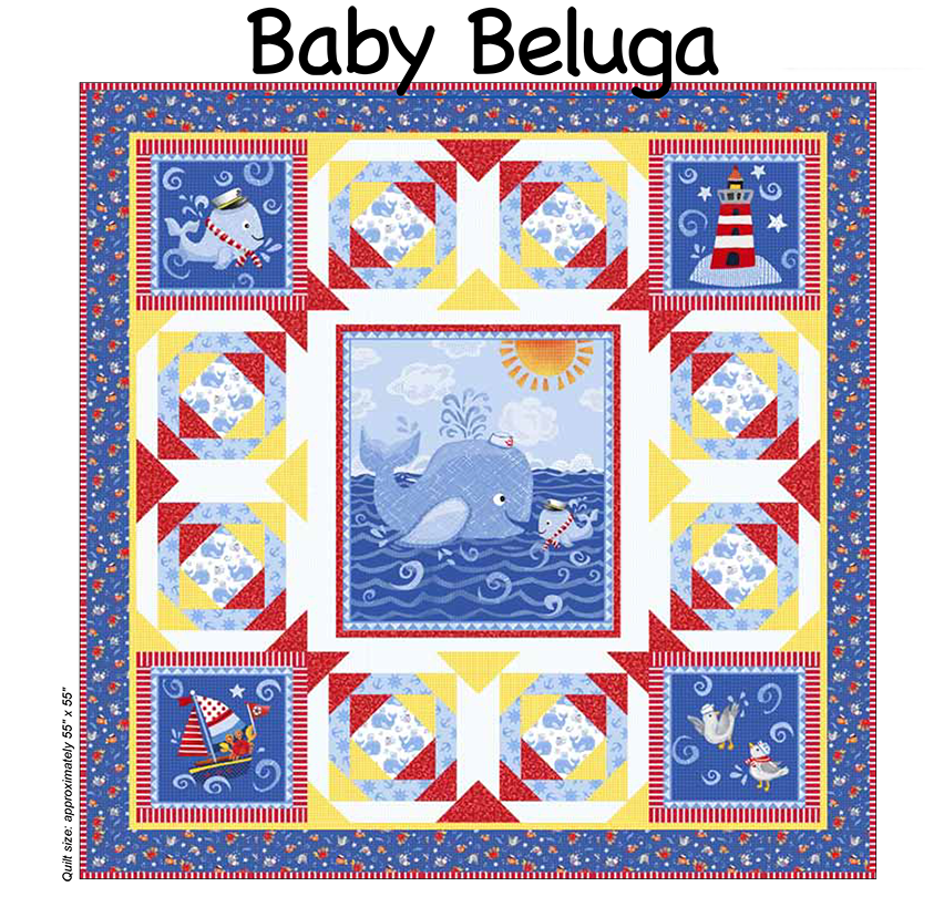 Baby Beluga Quilt Kit