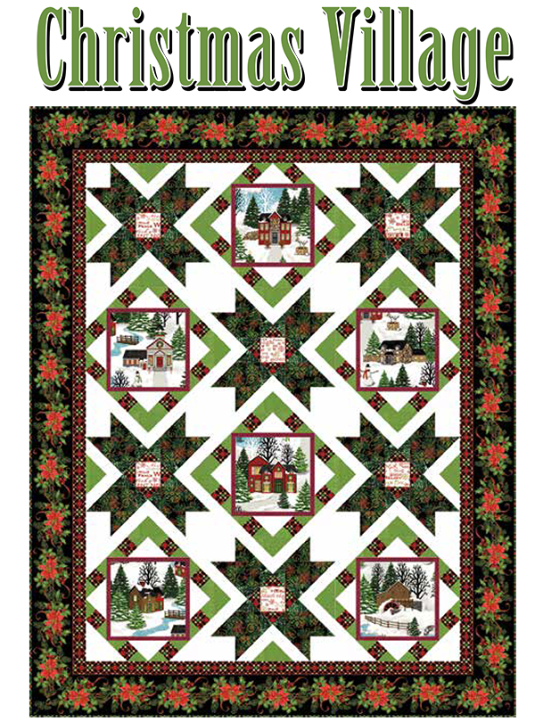 Christmas Village Quilt Pattern by  Studio e Fabrics