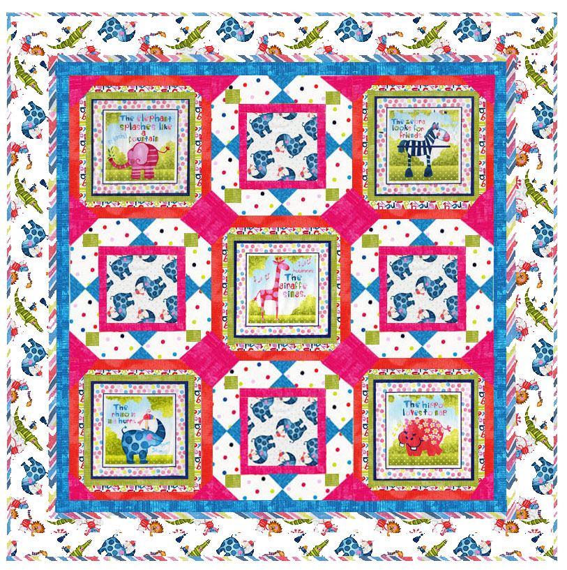 Silly Safari Quilt Pattern