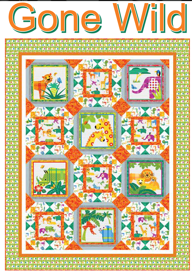 Gone Wild Quilt Pattern by Studio e Fabrics 