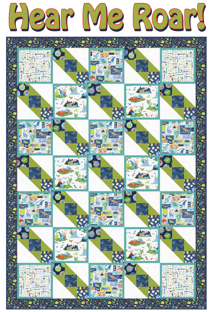 Hear me Roar Quilt Pattern by Studio e Fabrics