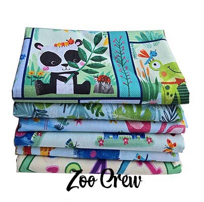 Zoo Crew Collections designed by Lindsay Sagar for Blank Textiles