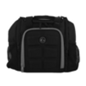 6 PACK FITNESS BAGS MINI INNOVATOR MEAL PREP ANAGEMENT TOTE 3- Black w/Gray Trim 6 PACK FITNESS BAGS MINI INNOVATOR MEAL PREP ANAGEMENT TOTE 3- Black w/Gray Trim