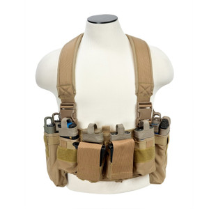 NcSTAR Ultimte Chest Rig w/ Mag Pouches-Tan