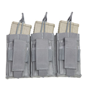 NcSTAR Triple AR/Pistol Mag Pouch-Urban Gray NcSTAR Triple AR/Pistol Mag Pouch-Urban Gray