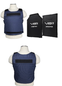 VIZM Discreet Plate Carrier XS-SM, M-2XL, 2XL-4XL Adjustable Includes (2) LVL IIIA Soft Panels-Navy VIZM Discreet Plate Carrier XS-SM, M-2XL, 2XL-4XL Adjustable Includes (2) LVL IIIA Soft Panels-Navy