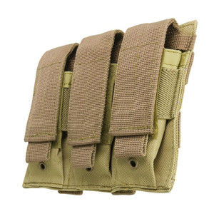 NcSTAR Triple Pistol Magazine Pouch- Tan NcSTAR Triple Pistol Magazine Pouch- Tan