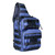 NcSTAR Sling Utility Tactical Sling MOLLE Chest Pack Shoulder Bag Outdoor Hiking Travel Pack- Blue w/Black Trim
