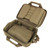 VISM Padded Double Pistol Range Bag w/Double Stack Magazine Pouches- Tan