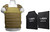 VISM Fast Plate Carrier w/11"x14" Level IIIA 2X SOFT Ballistic Panels [Lrg-4XL] Adjustable-Green