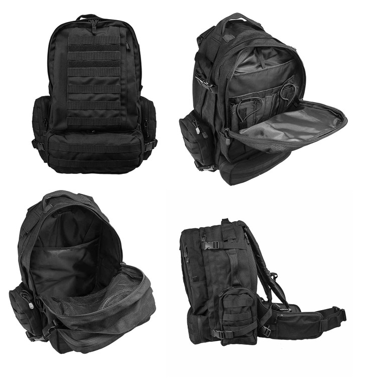 Ncstar 3 Day Backpack Rucksack Hiking Trekking Tactical Military Backpack Black