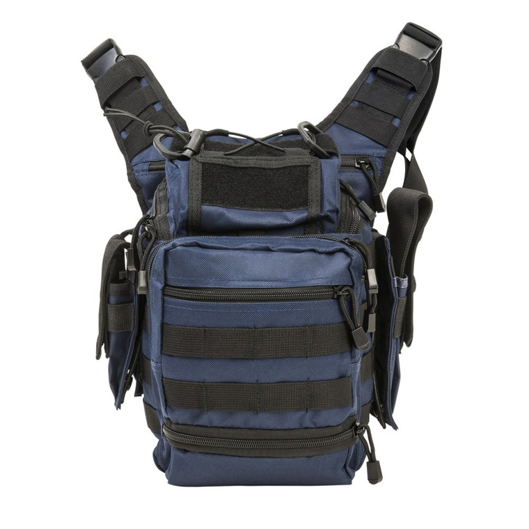 NcSTAR First Responders PVC Heavy Duty Tactical Utility Range Shoulder Bag CCW- Blue w/Black Trim