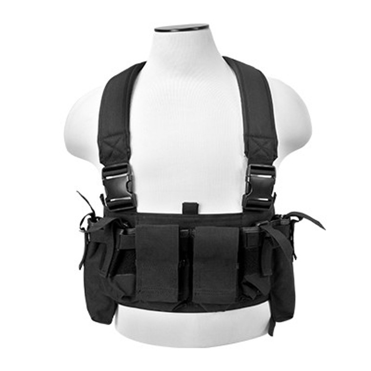 NcSTAR Ultimte Chest Rig w/ Mag Pouches-Tan