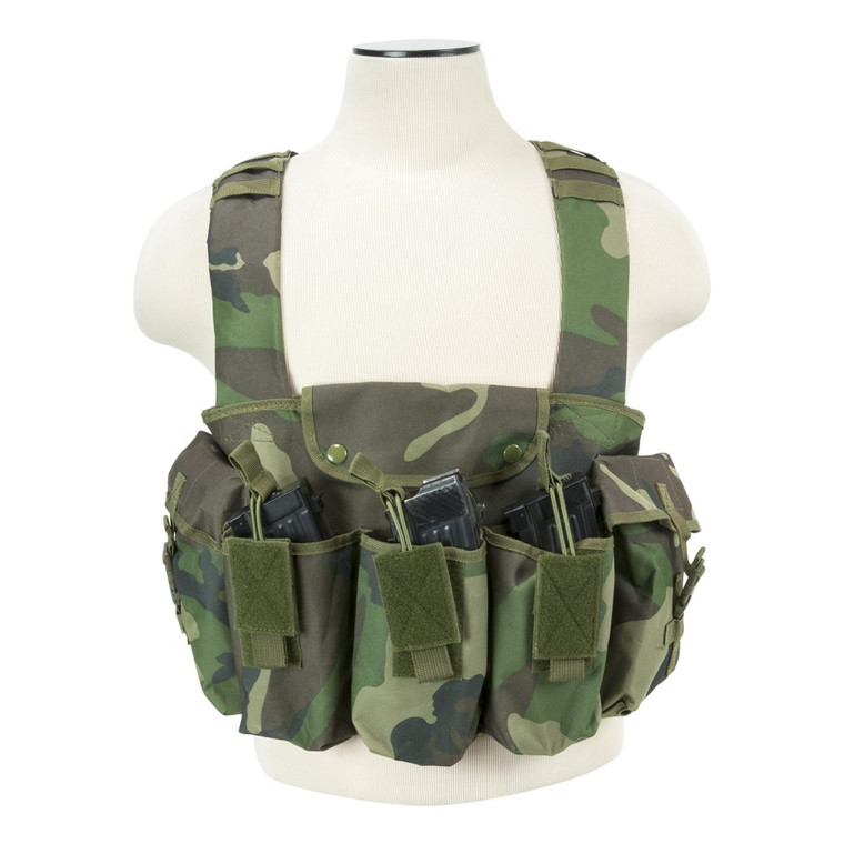 NcSTAR AK Chest Rig- Woodland Camo