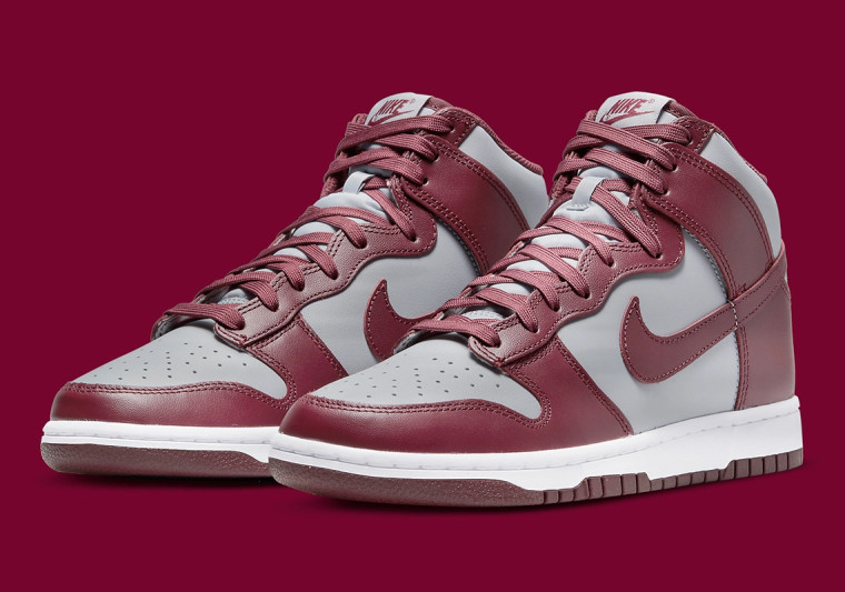 Nike Dunk High Retro Beetroot Grey